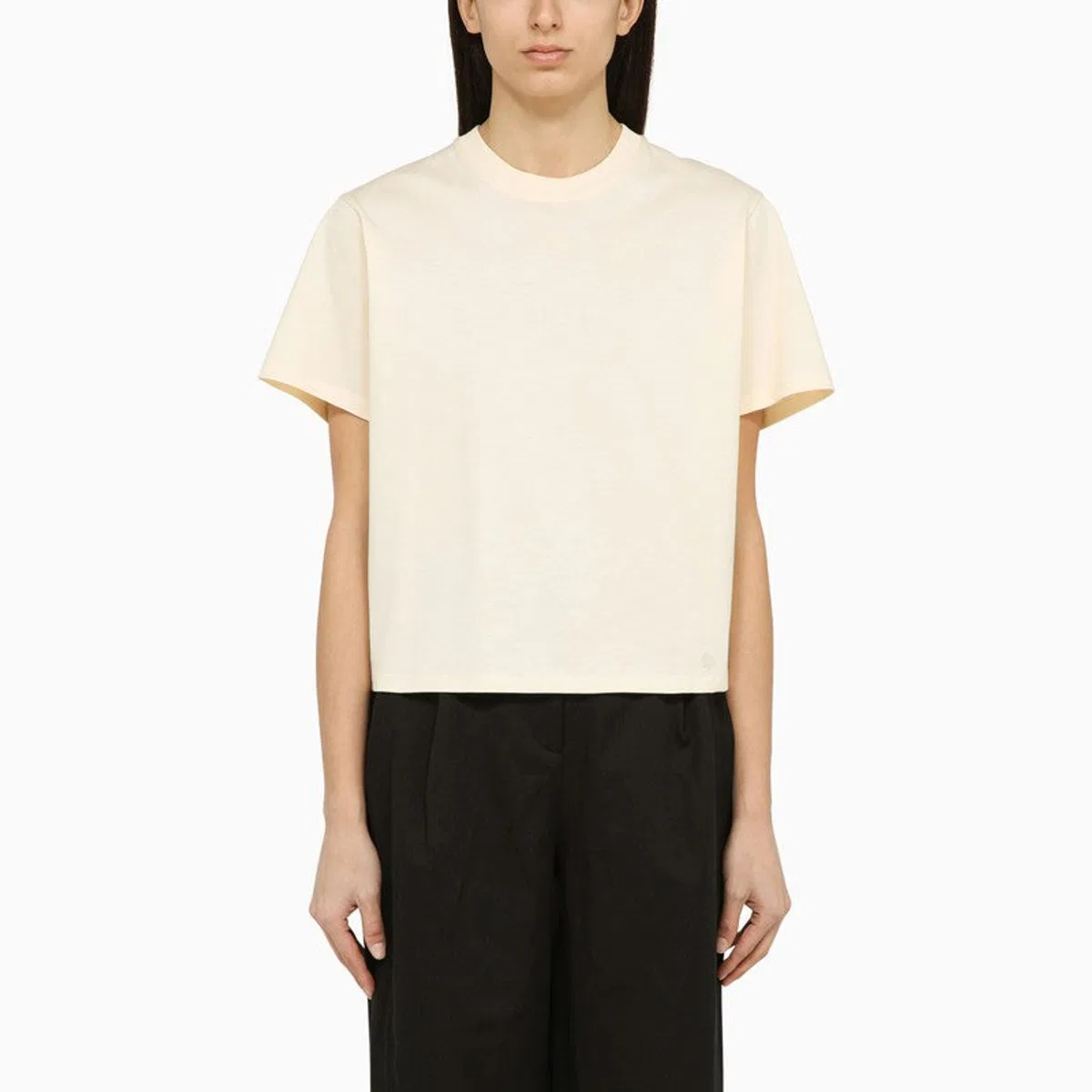 Loulou Studio Ivory Crewneck T-Shirt