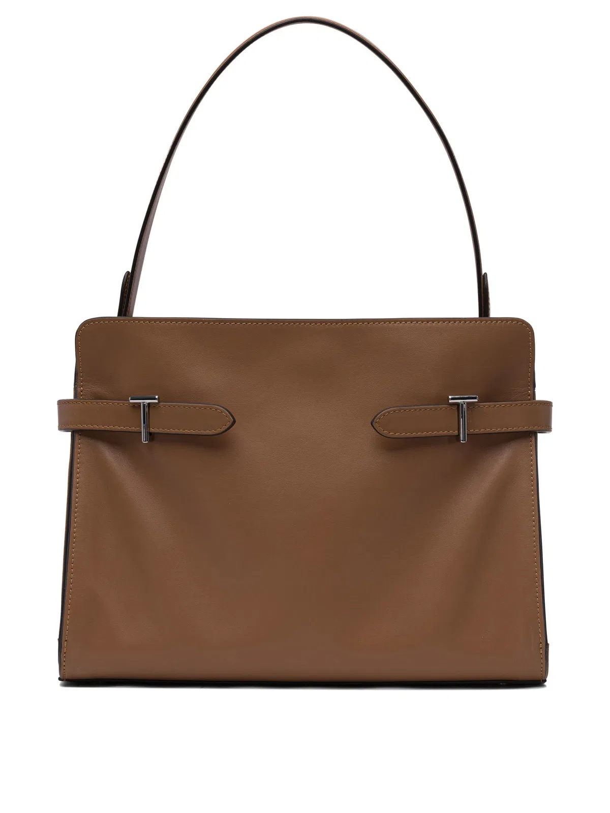 Le Tanneur Brown Calf Leather Shoulder Bag