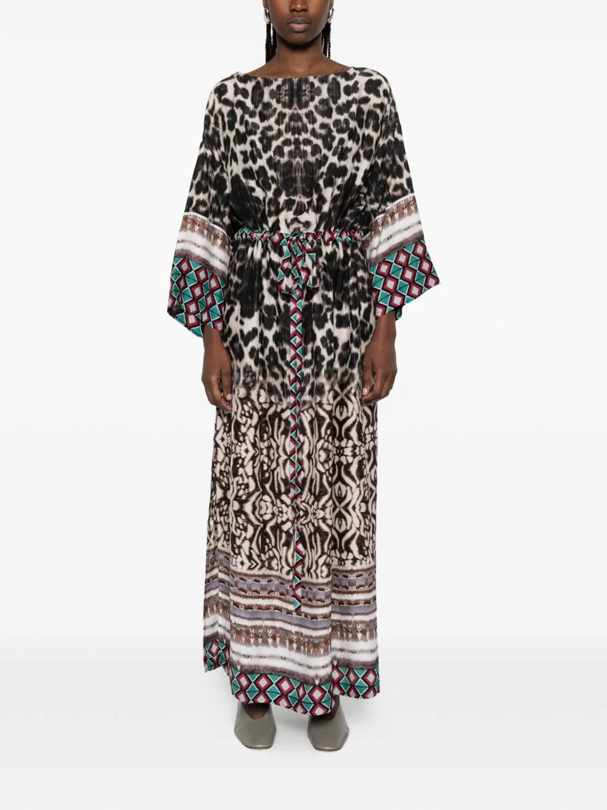Pierre Louis Mascia Printed Silk Dress