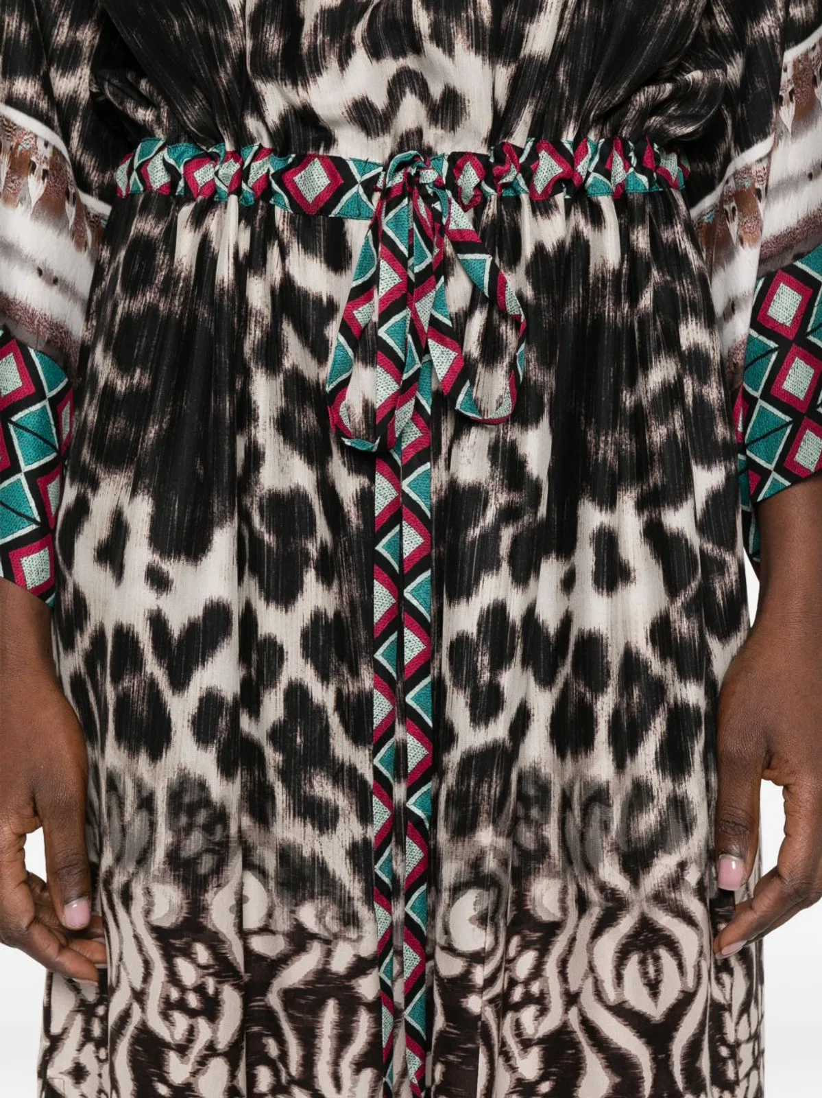 Pierre Louis Mascia Printed Silk Dress