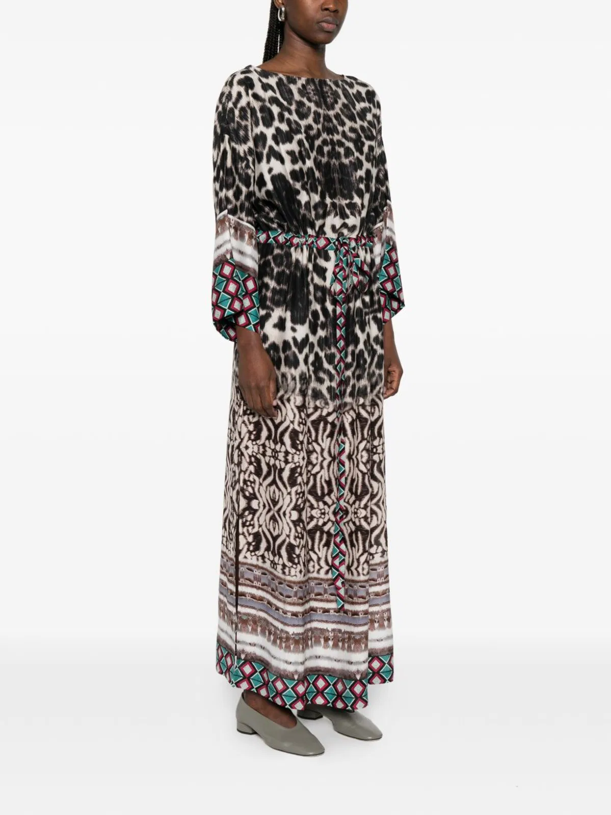 Pierre Louis Mascia Printed Silk Dress
