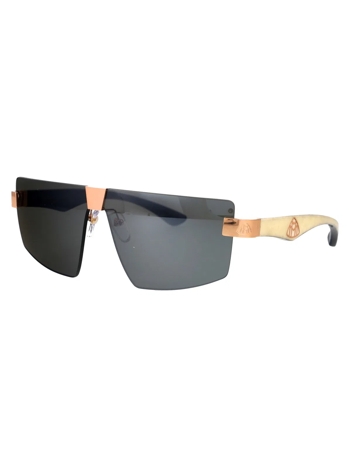 Maybach Eyewear Gold Black Titanium+Horn Sunglasses