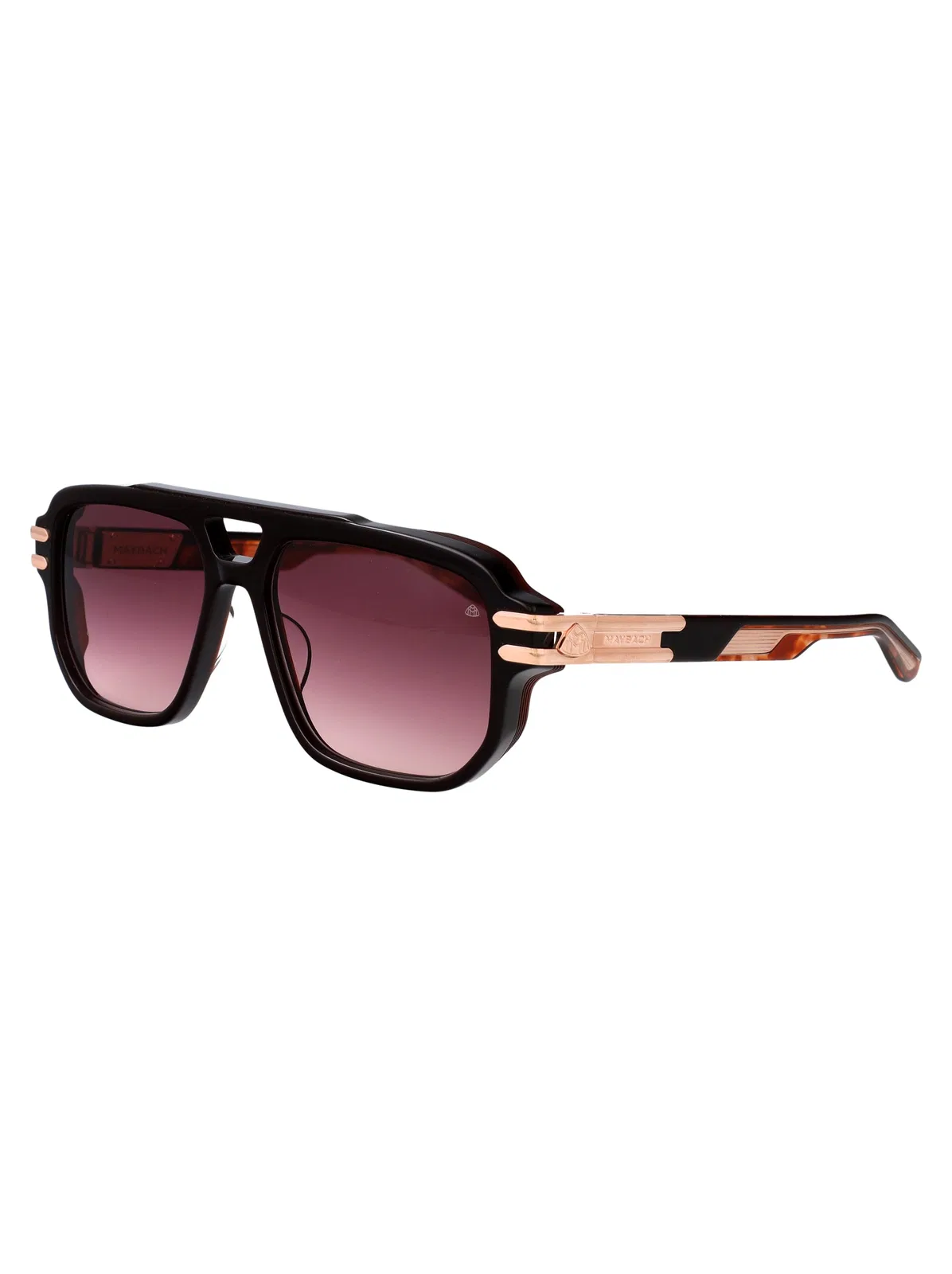Maybach Eyewear Rose Gold Plated Dark Brown Titanium Sun