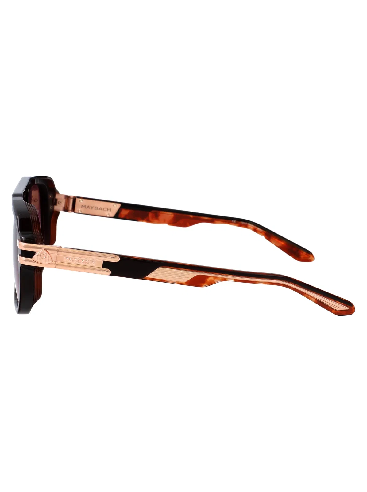 Maybach Eyewear Rose Gold Plated Dark Brown Titanium Sun