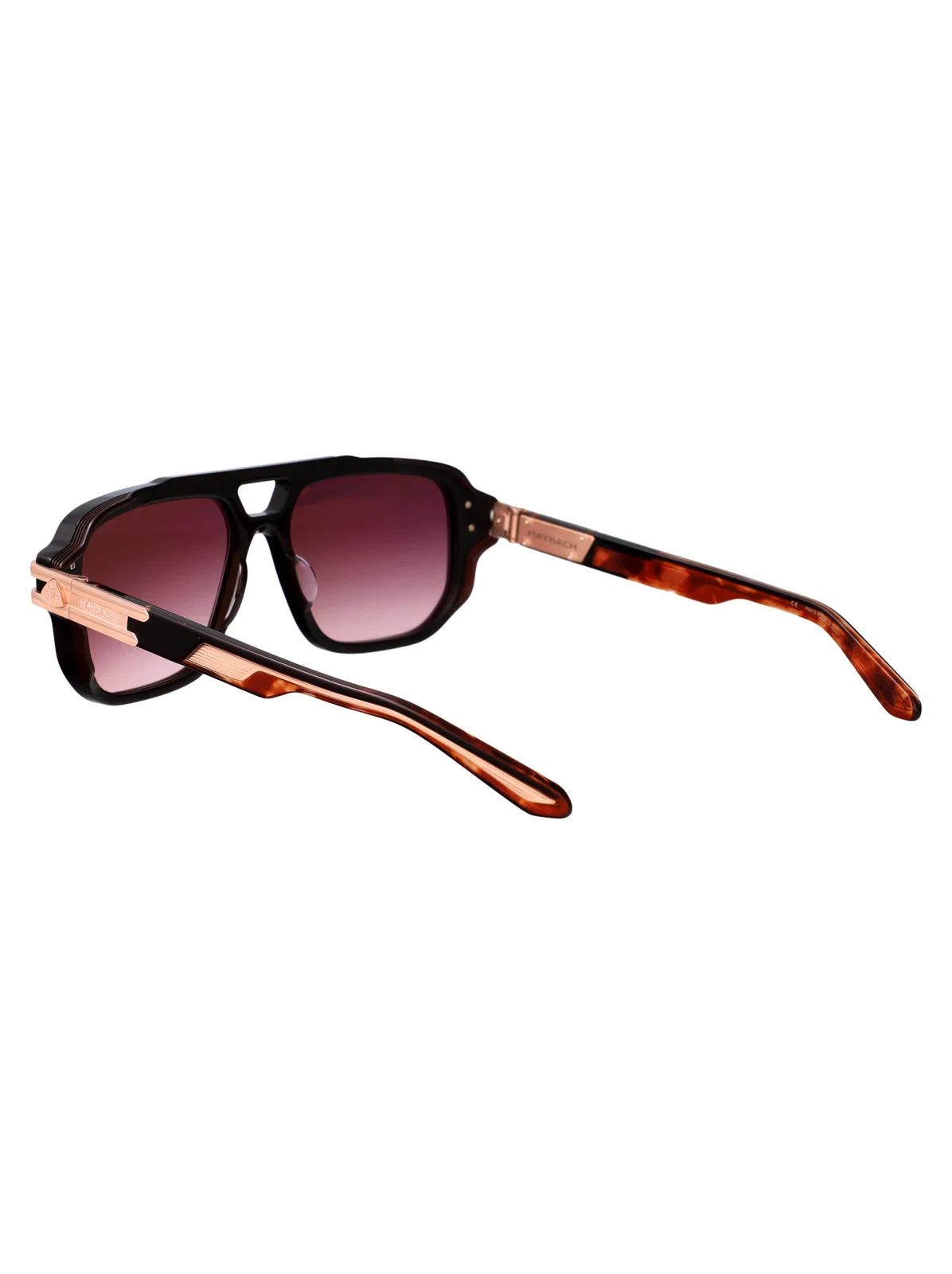 Maybach Eyewear Rose Gold Plated Dark Brown Titanium Sun