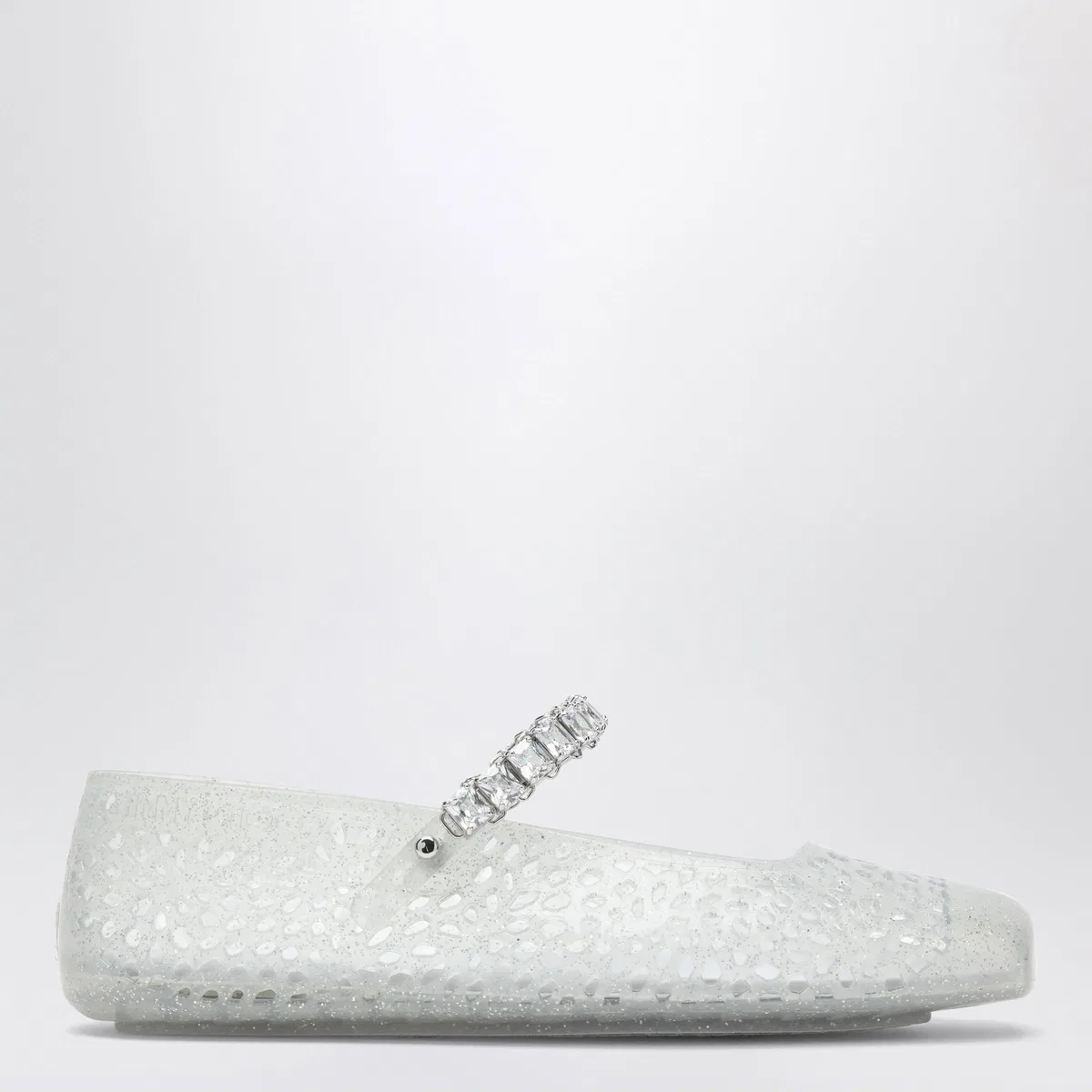 Jimmy Choo The Jelly Transparent Ballet Flats With 