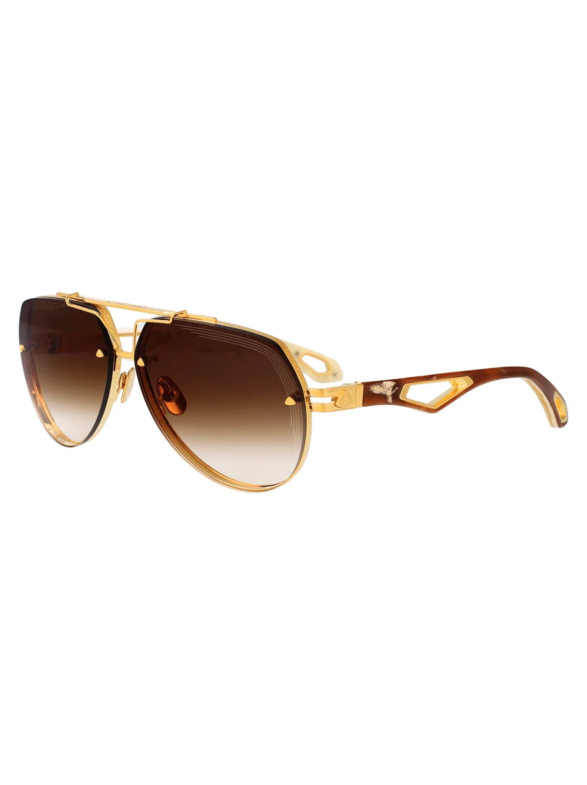 Maybach Eyewear Gold Plated Titanium Sunglasses
