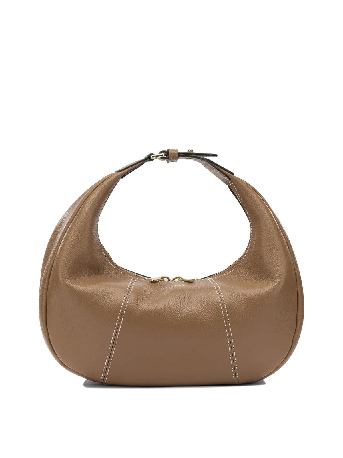 Le Tanneur Brown Calf Leather Shoulder Bag