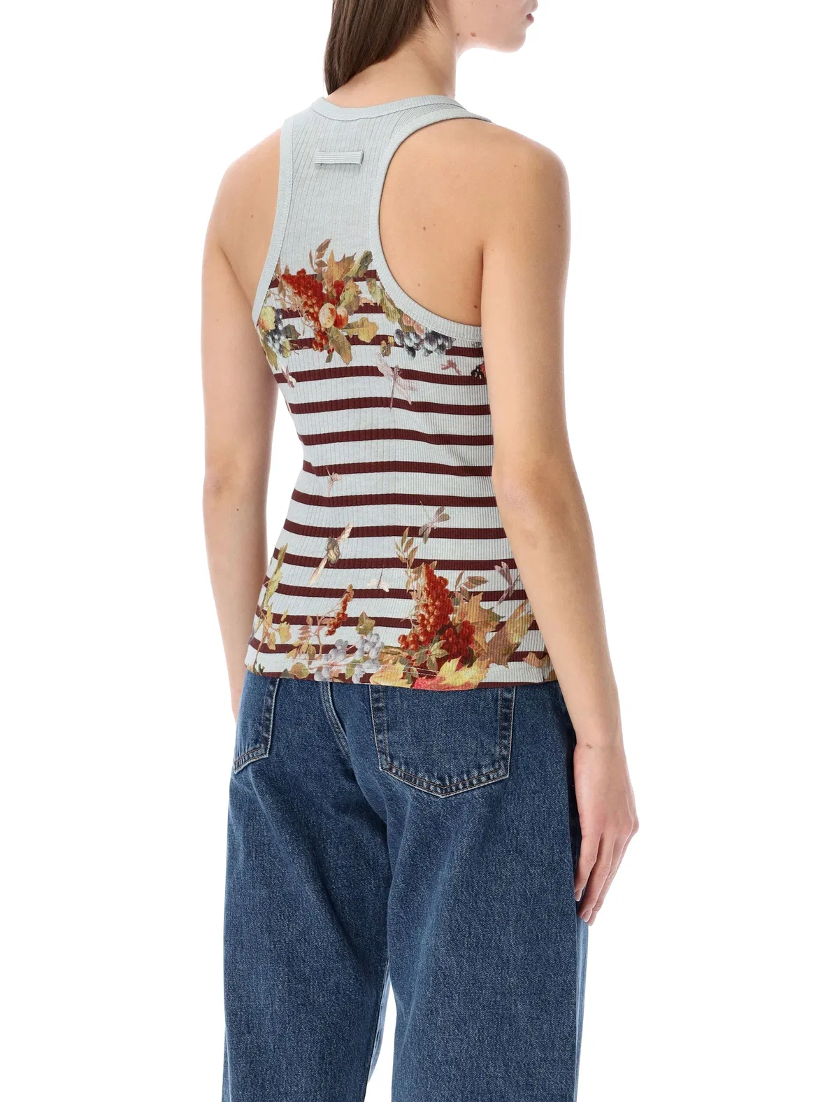 Jean Paul Gaultier Marinière Grape Rib Tank Top