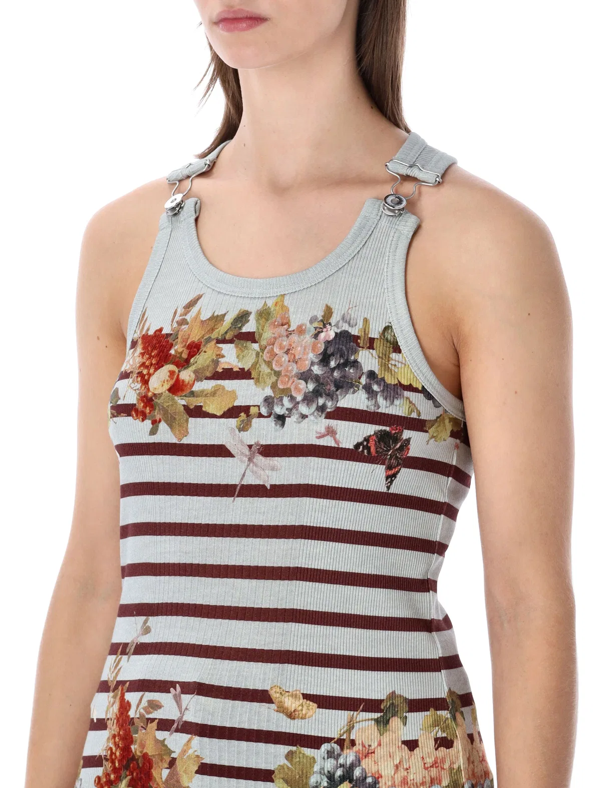 Jean Paul Gaultier Marinière Grape Rib Tank Top
