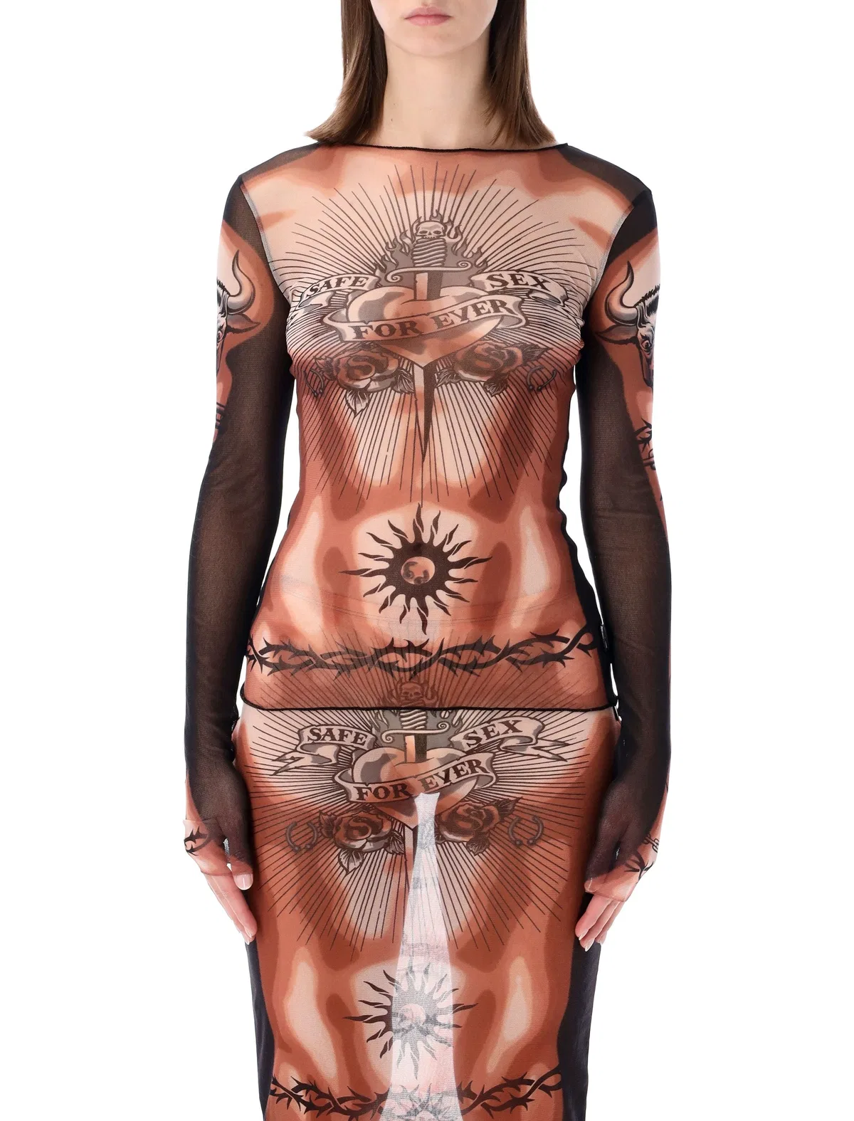 Jean Paul Gaultier Multicolour Polyamide Top
