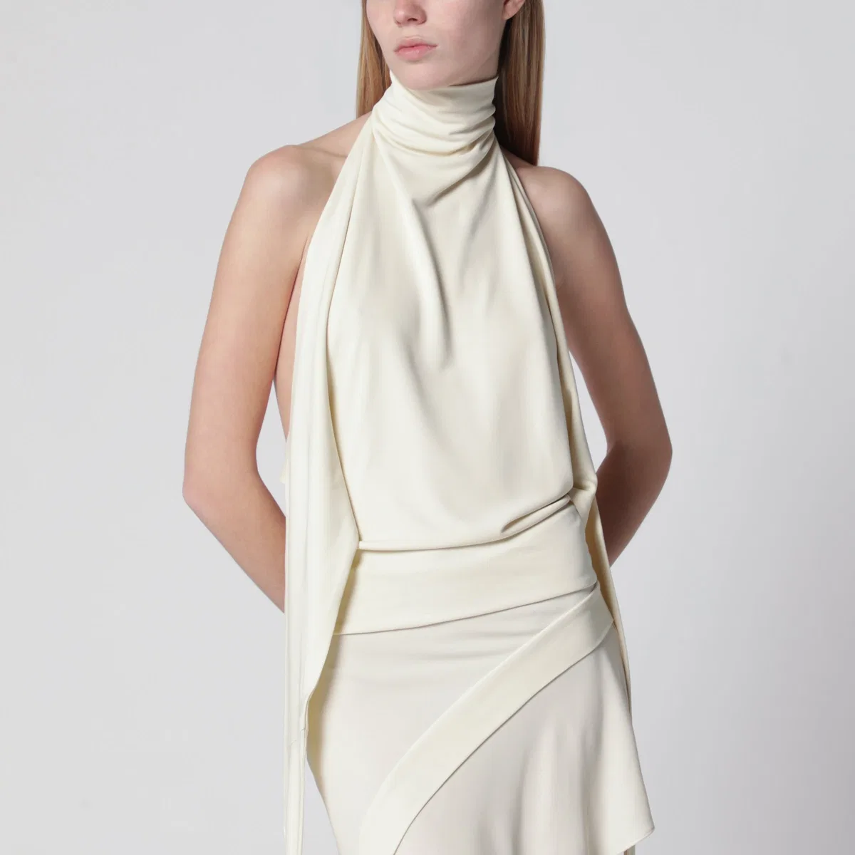 Francesco Murano White Backless Top