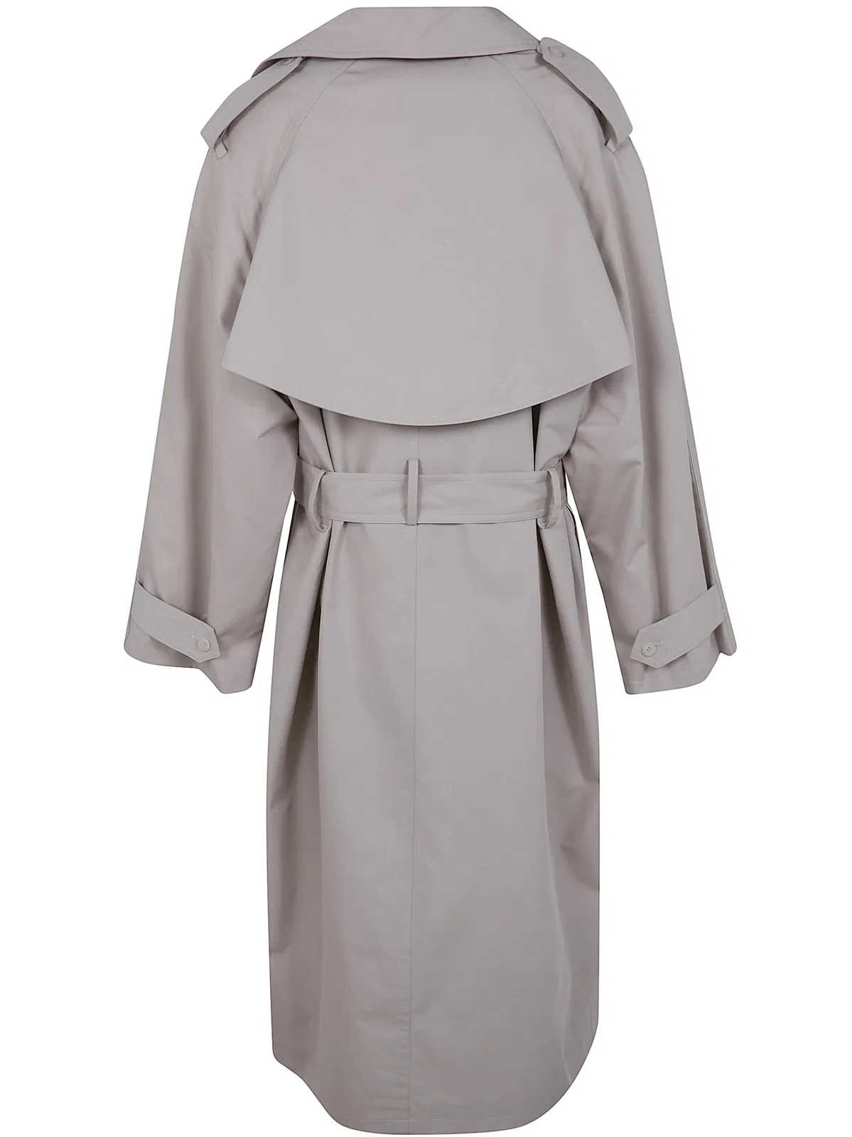 The Frankie Shop Light Beige Riva Cotton Trench Coat