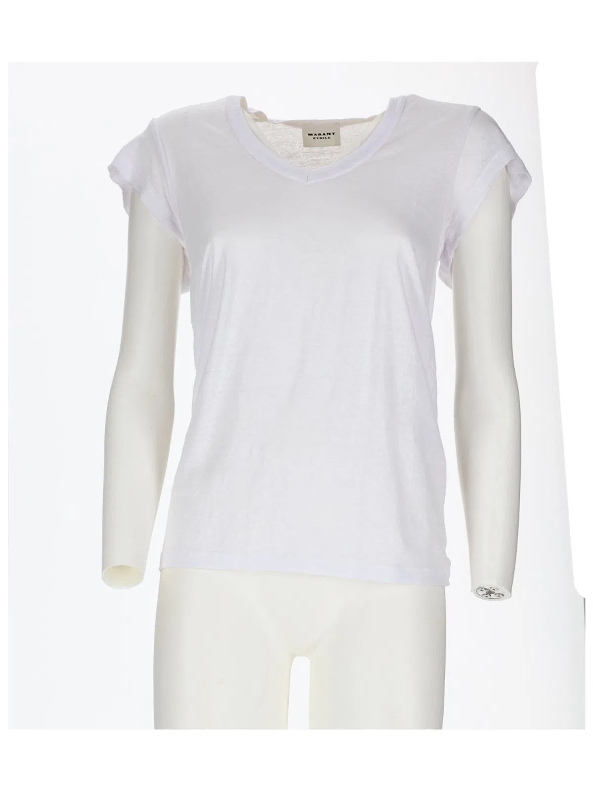 Isabel marant étoile Isabel Marant Etoile White Linen T-Shirt