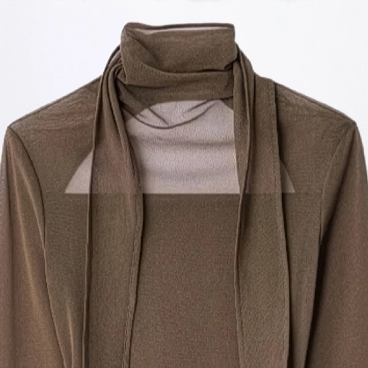 Lemaire Cocoa Ballerina Jersey Top With Scarf