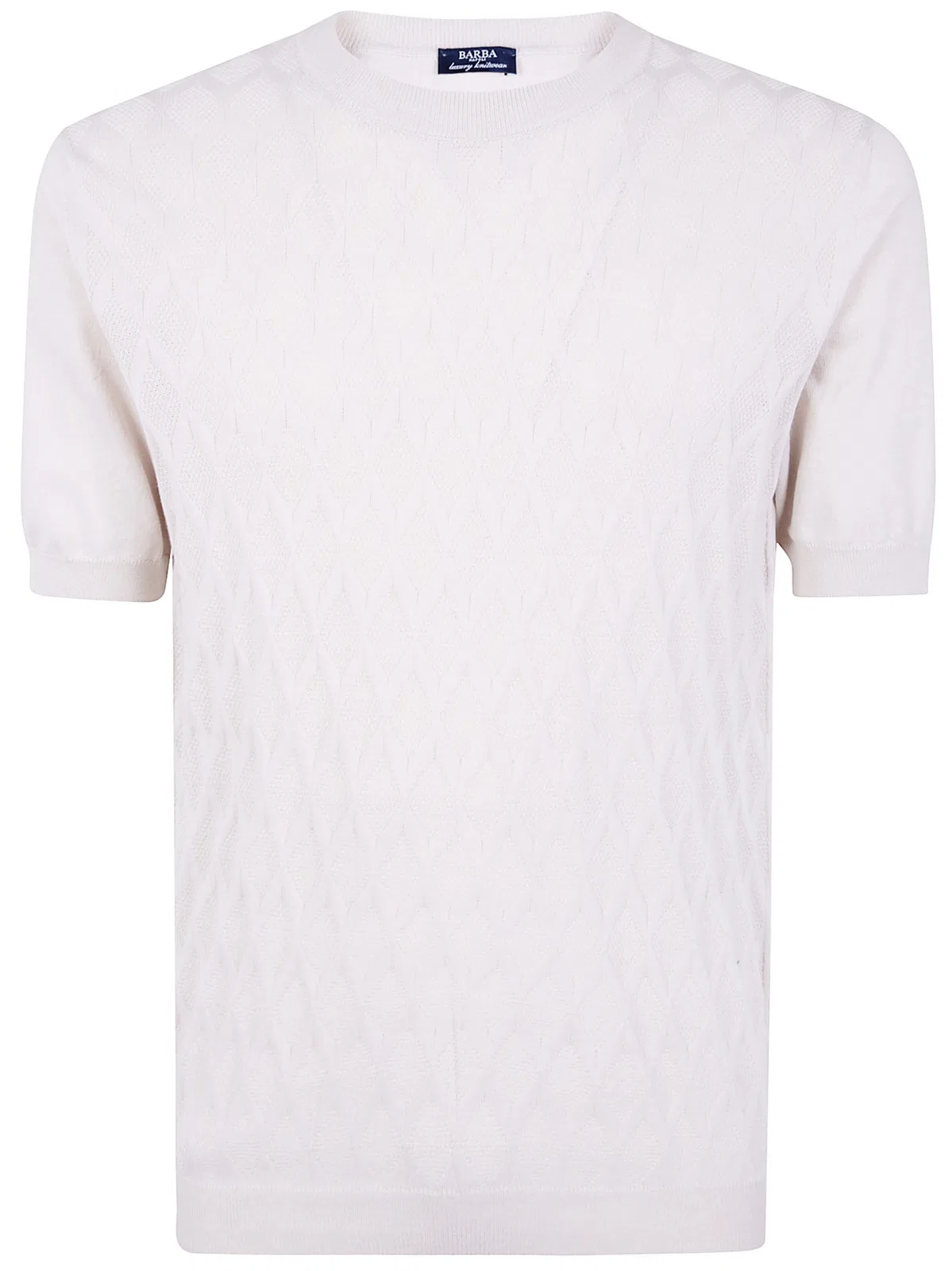 Barba Napoli Embroidered Fancy Round Neck Sweater