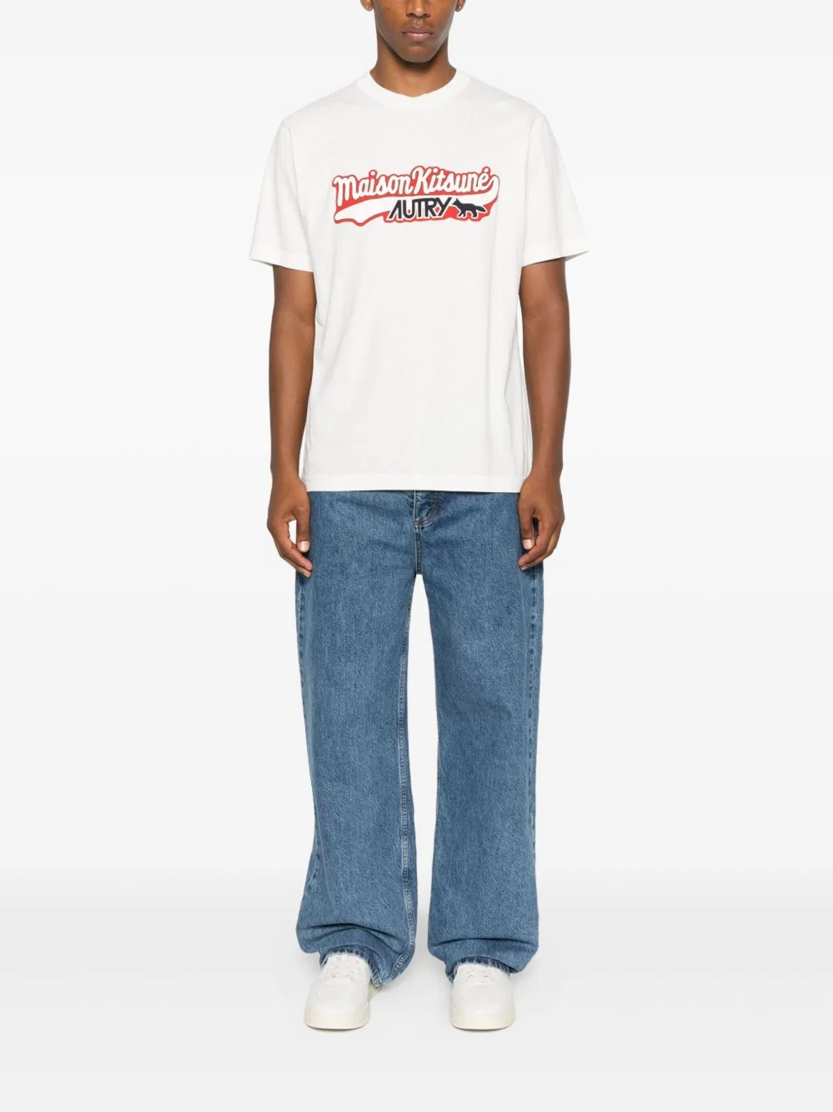Autry x Maison Kitsuné T-Shirt With Autry X Maison Kitsuné Logo
