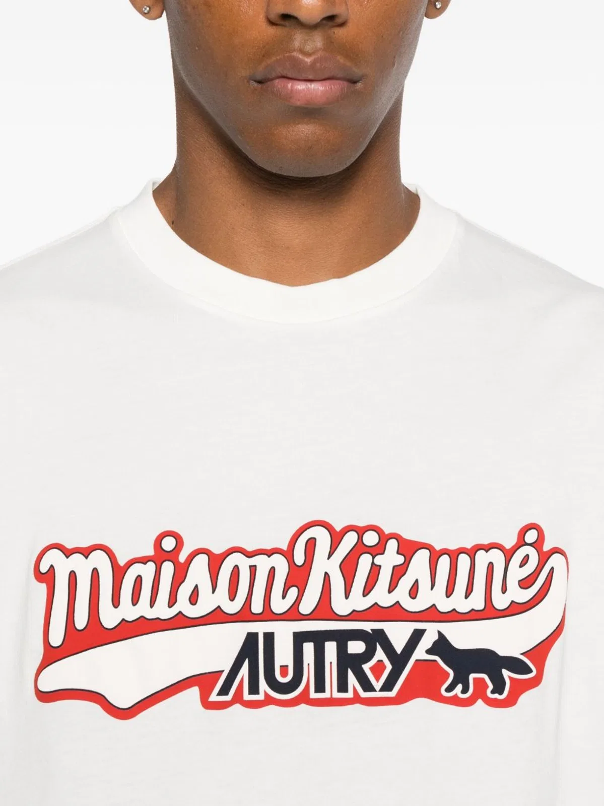 Autry x Maison Kitsuné T-Shirt With Autry X Maison Kitsuné Logo
