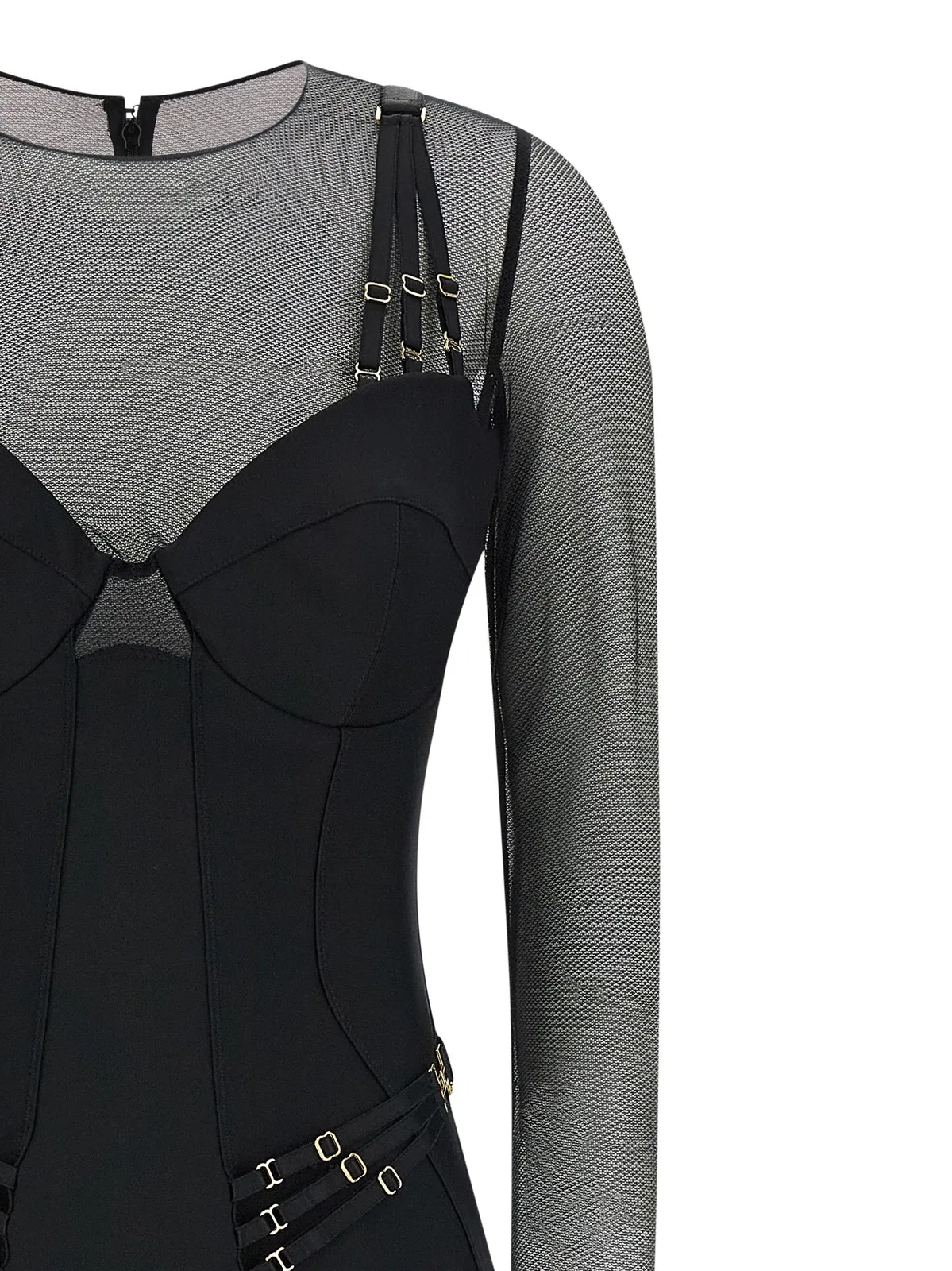 Elisabetta Franchi Jersey And Tulle Jumpsuit
