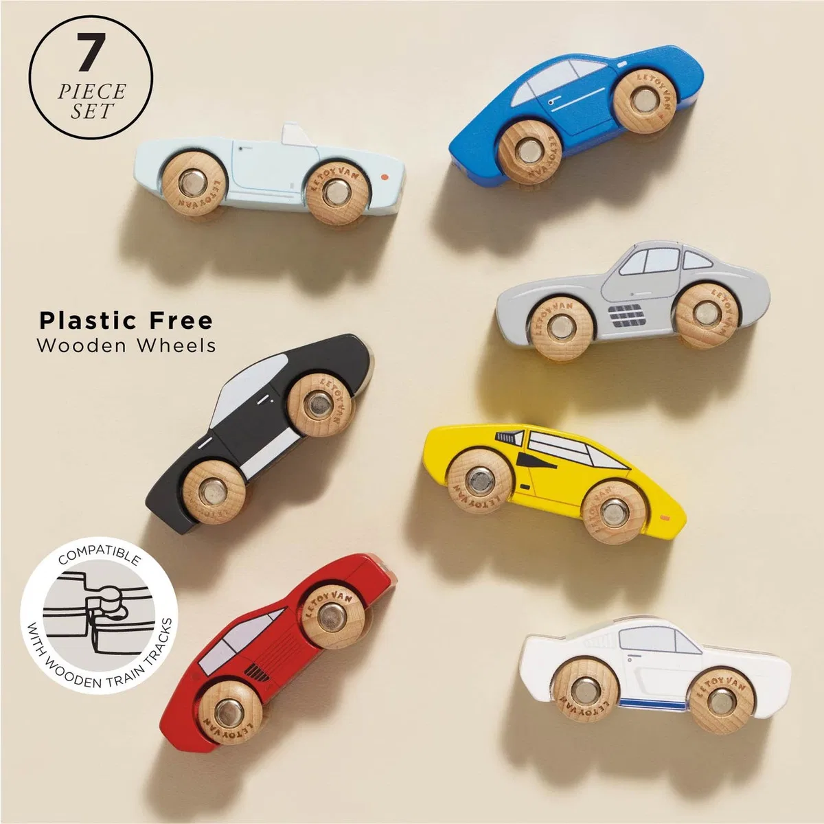 Le Toy van Educational Playset With Sports Cars