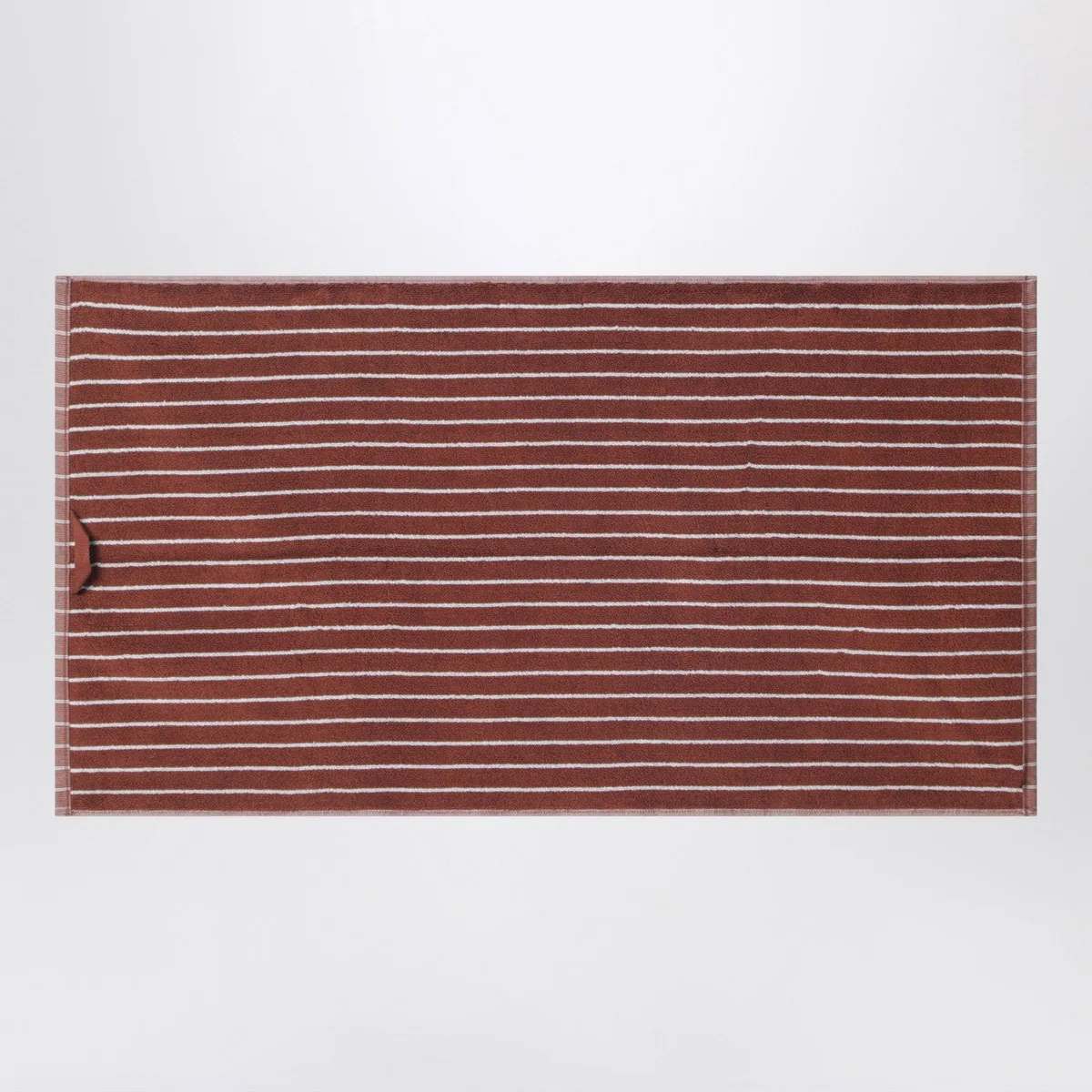 Tekla Striped Reddish-Brown Bath Towel 50X90 C