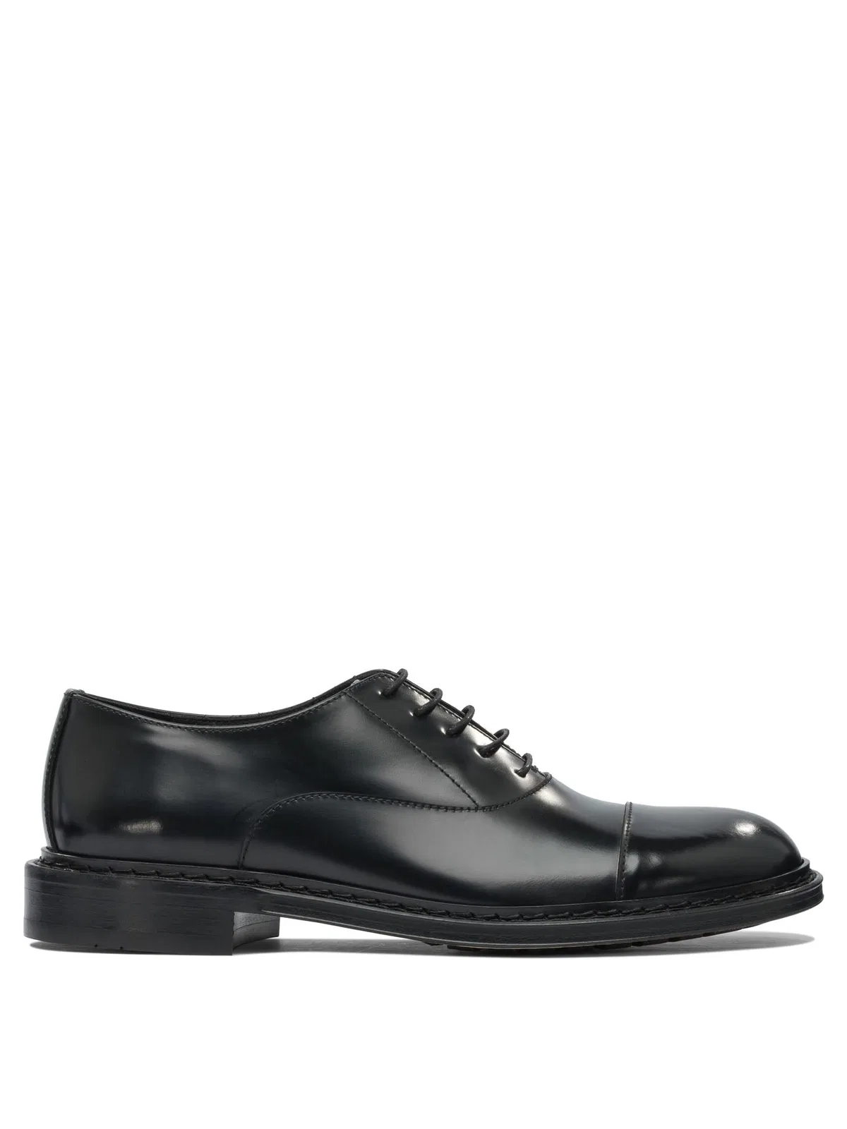 Sturlini Black Rubber Lace-Up Shoes