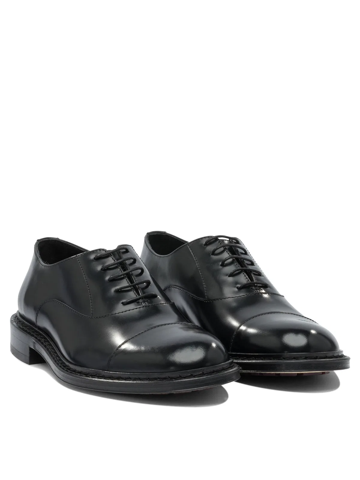 Sturlini Black Rubber Lace-Up Shoes