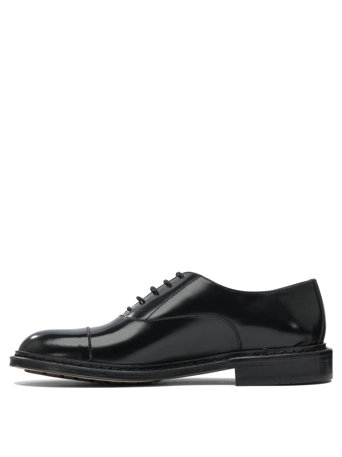 Sturlini Black Rubber Lace-Up Shoes