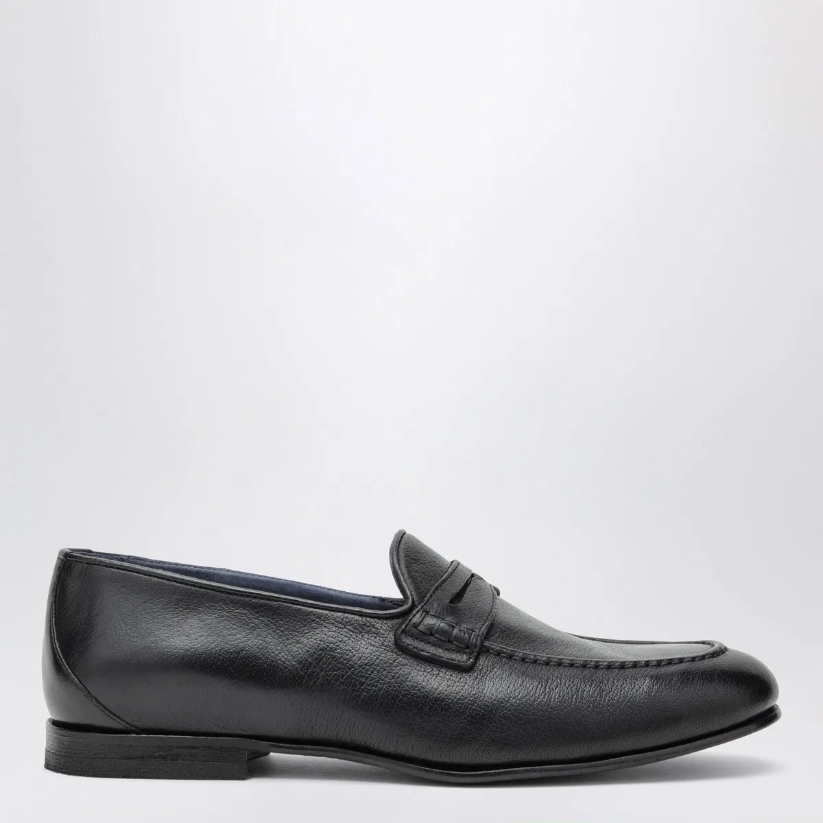Sturlini Savio Navy Blue Leather Loafers