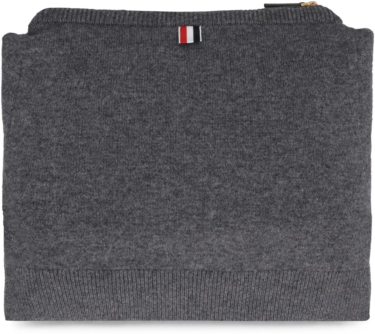 Thom Browne Melange Grey Wool Clutch