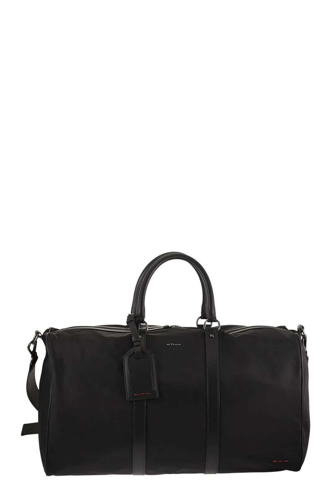 Kiton Duffel Bag With Leather Inserts