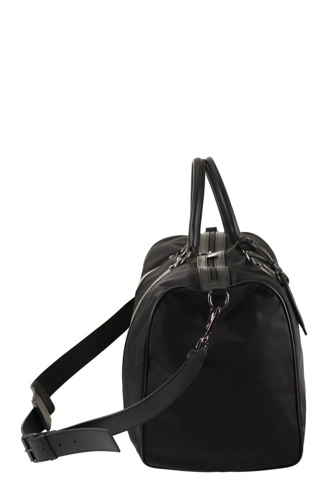 Kiton Duffel Bag With Leather Inserts