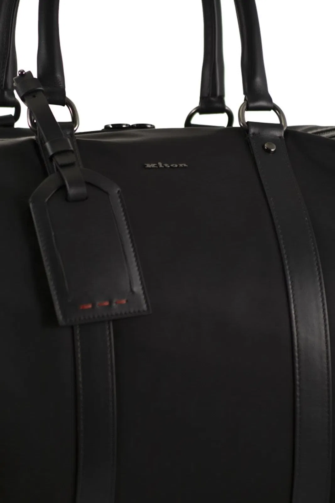 Kiton Duffel Bag With Leather Inserts