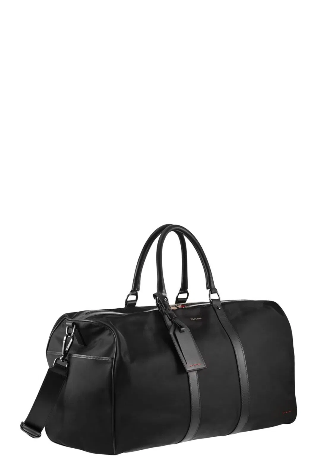 Kiton Nylon Travel Holdall With Leather Detail