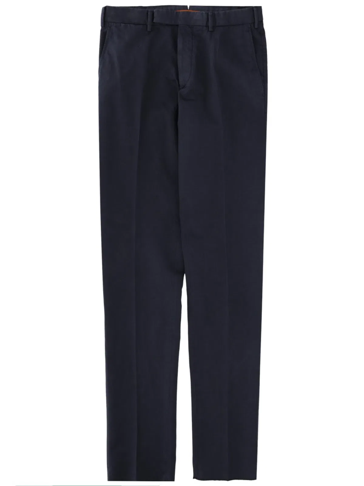 Zegna Blue Cotton Linen Trousers