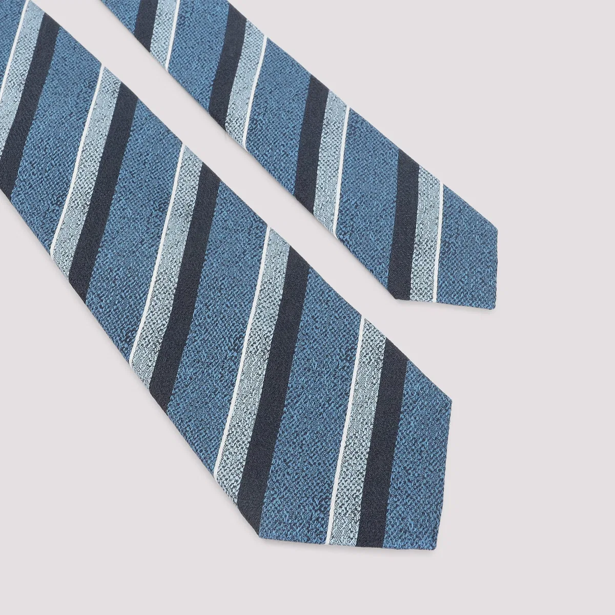 Kiton Blue Silk Tie