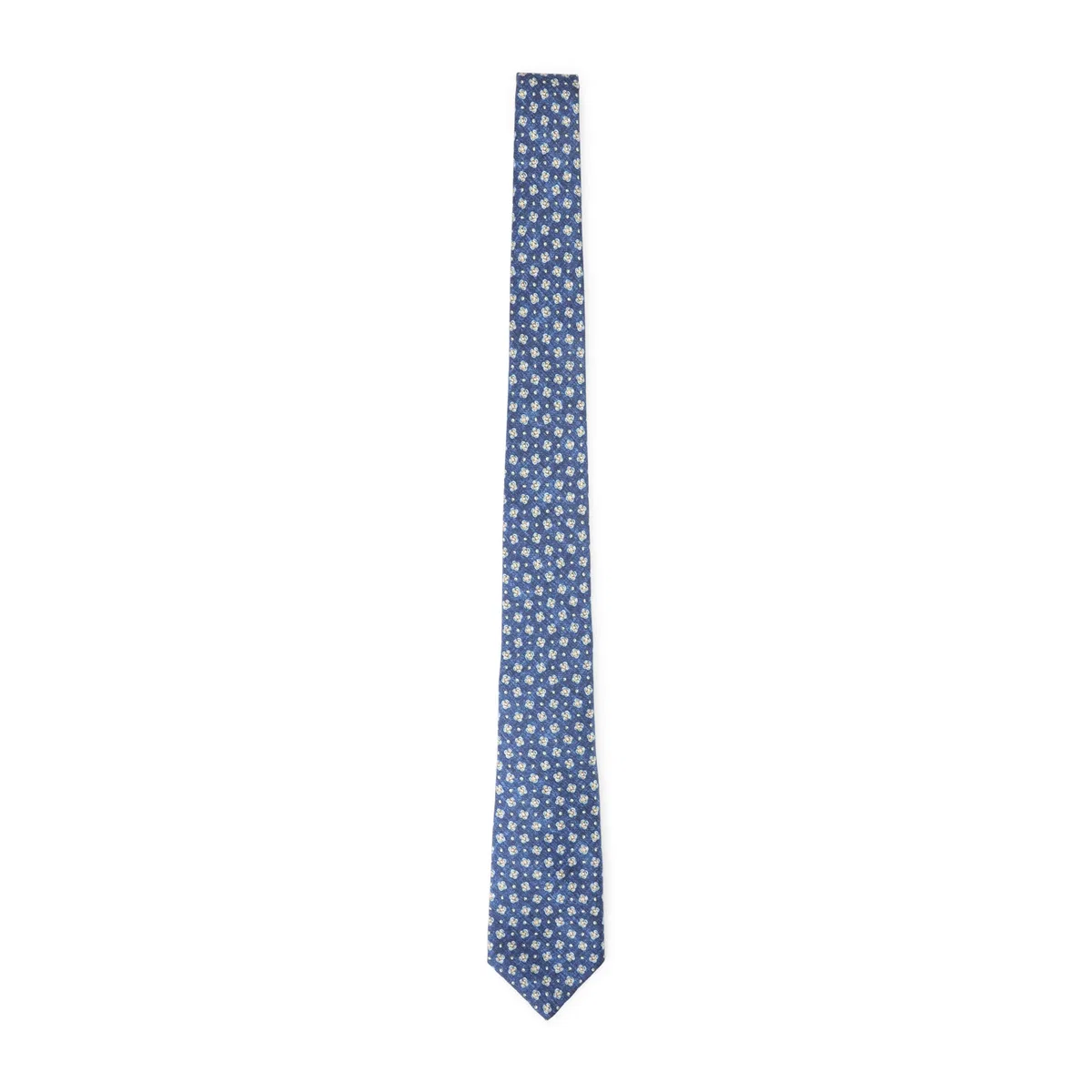 Kiton Blue Silk Tie