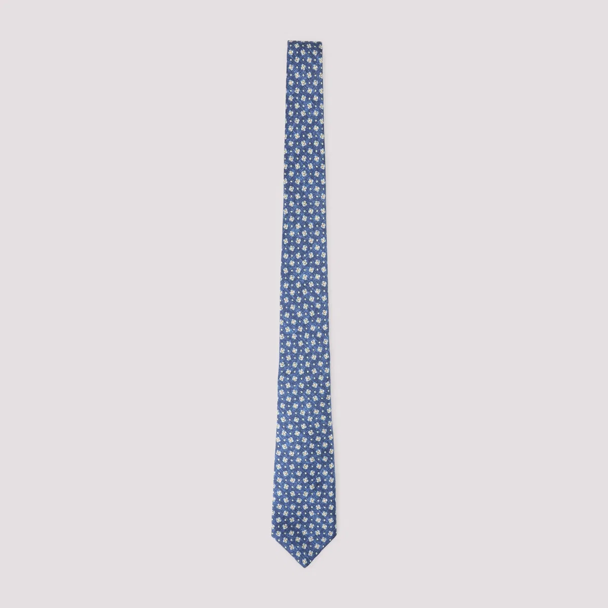 Kiton Blue Silk Tie