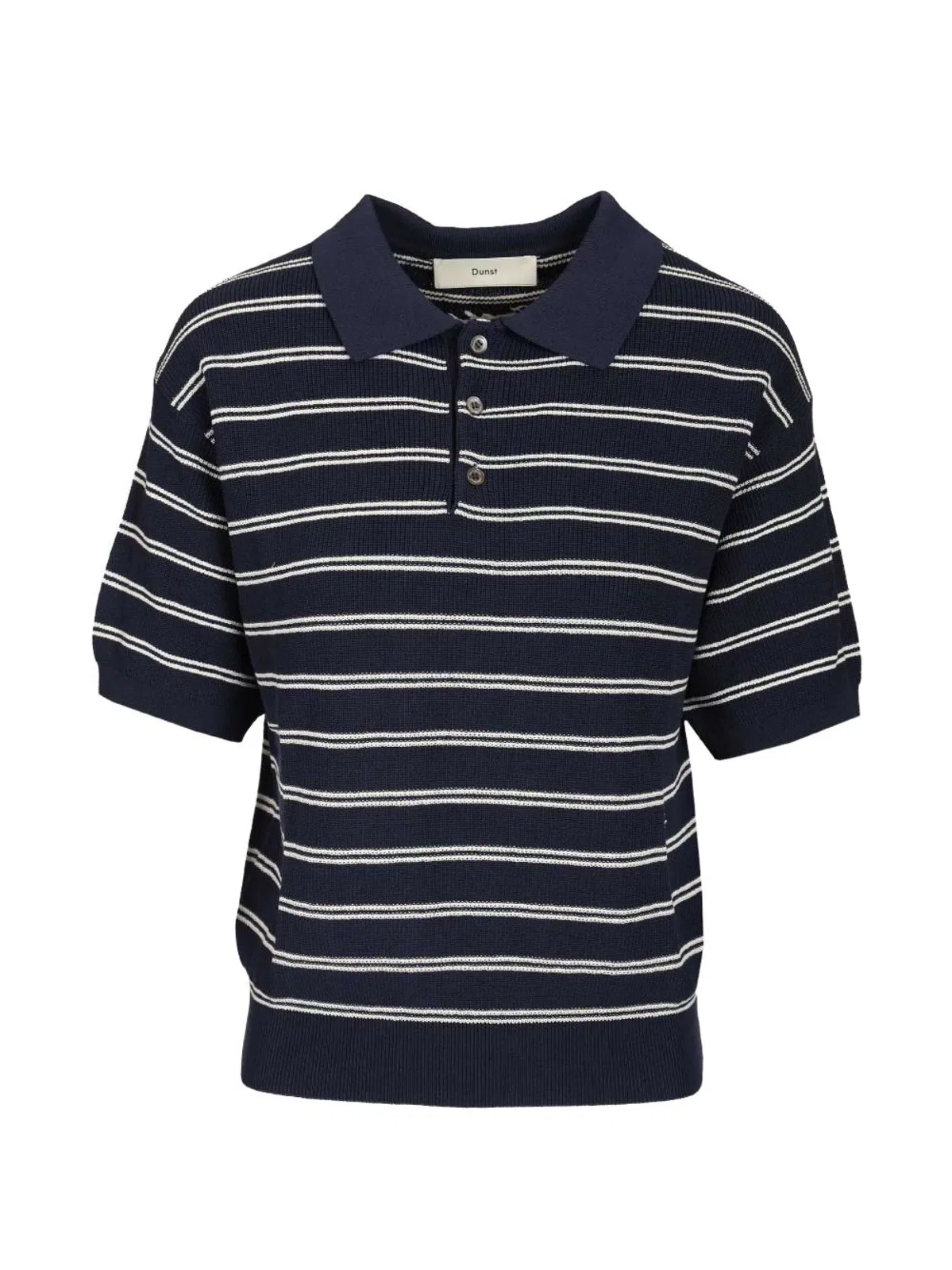 Dunst Cotton Blend Striped Polo Shirt