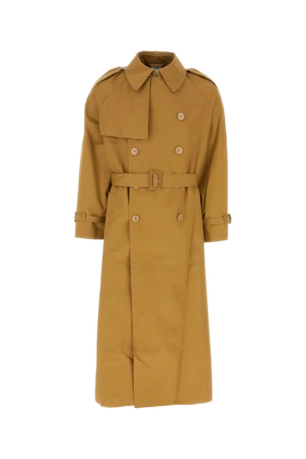 Vetements Ochre Cotton Oversize Trench Coat