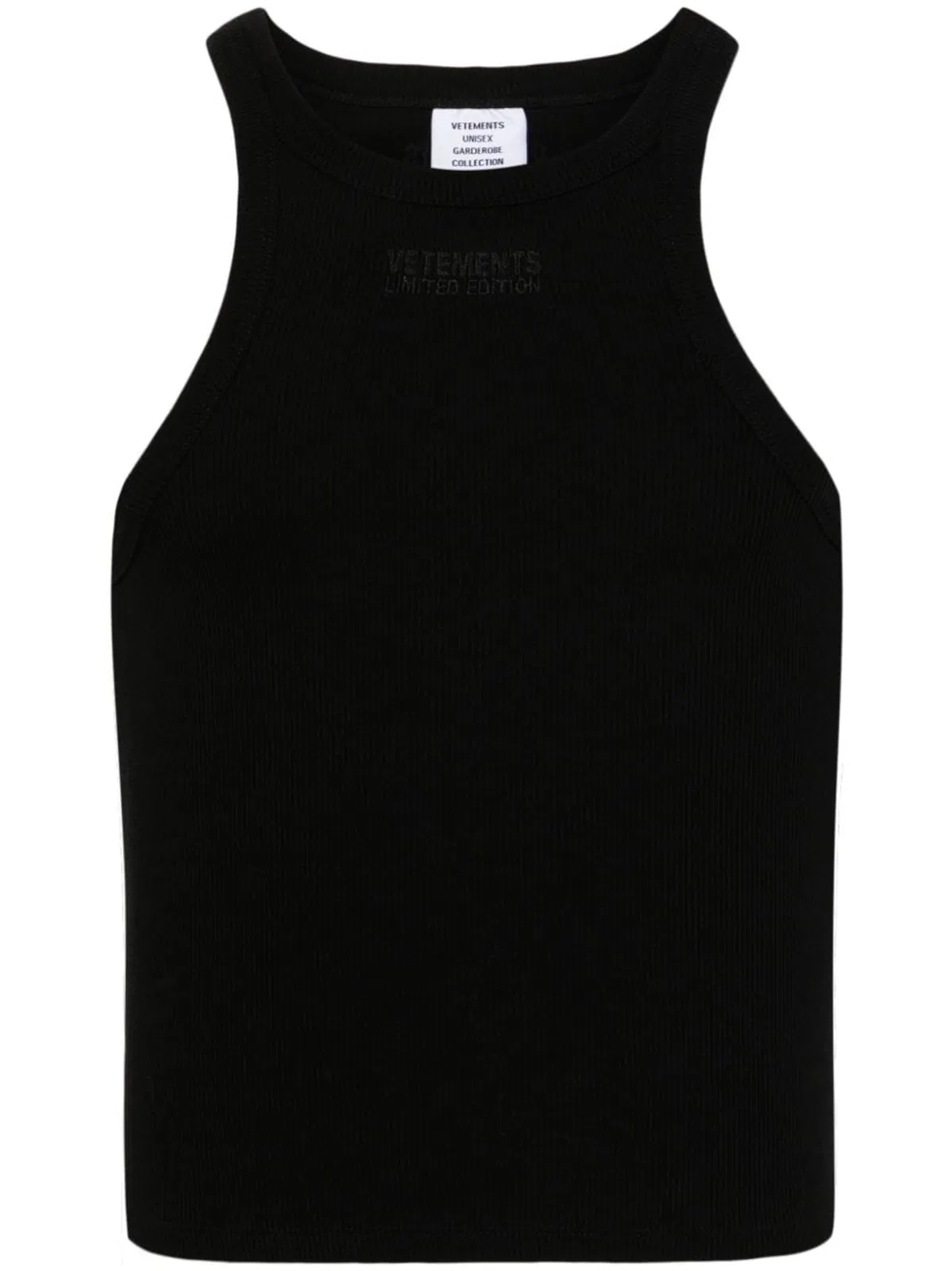 Vetements Logo Cotton Tank Top
