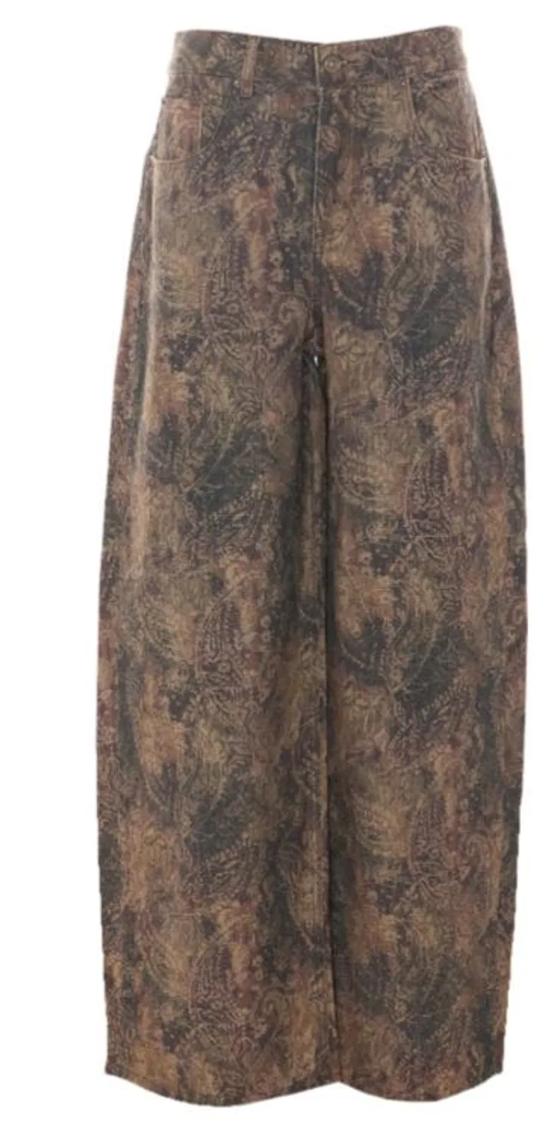 Liu Jo Brown Paisley Print Trousers