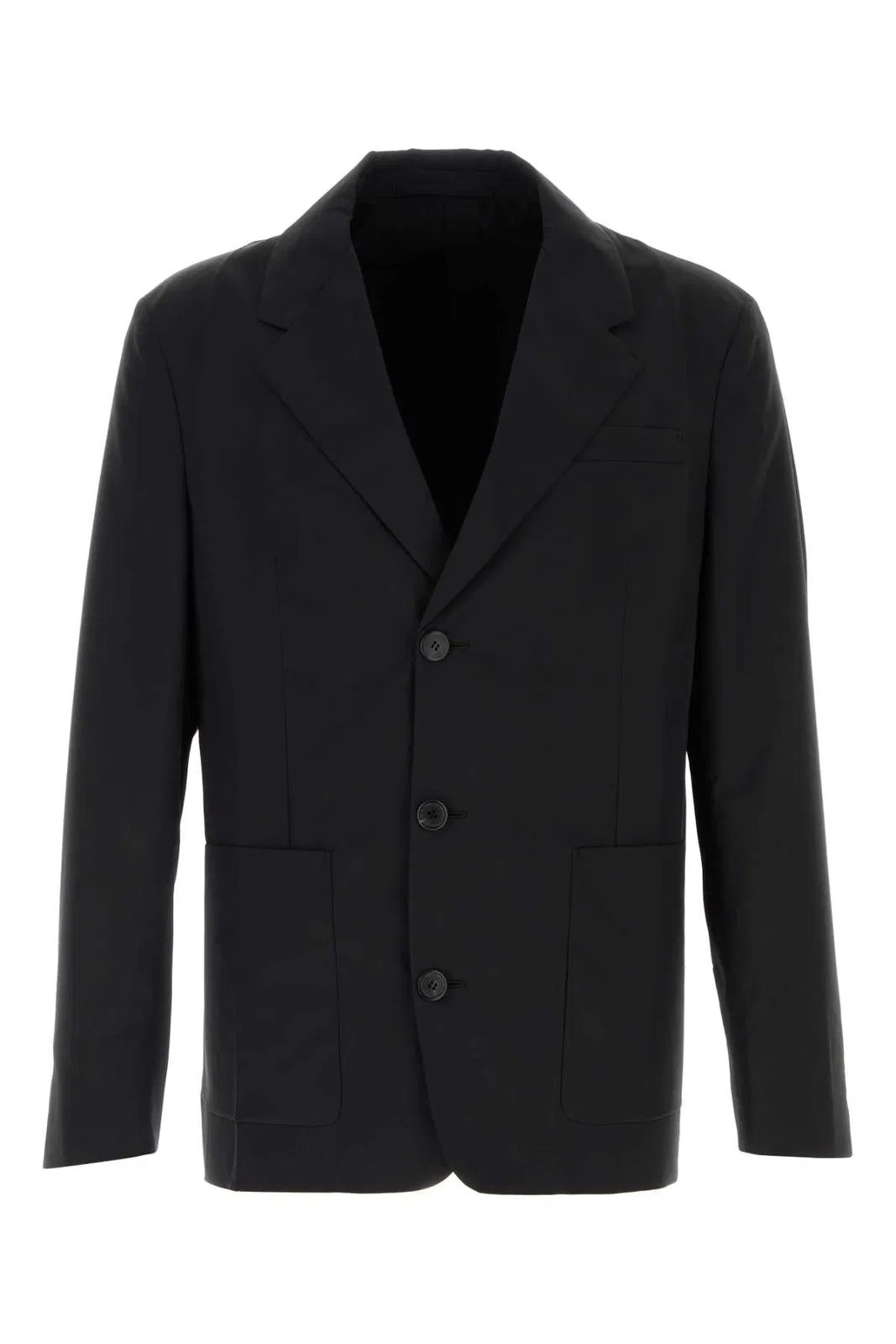 Prada Black Wool Blend Blazer