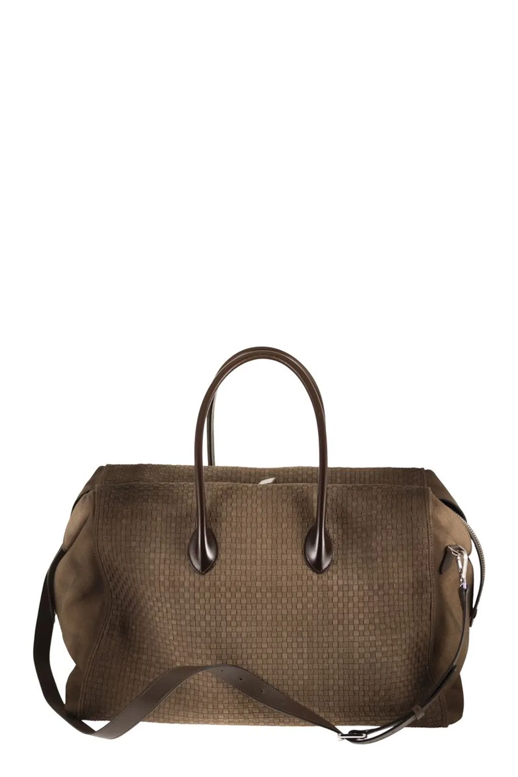 Santoni Woven Leather Travel Holdall