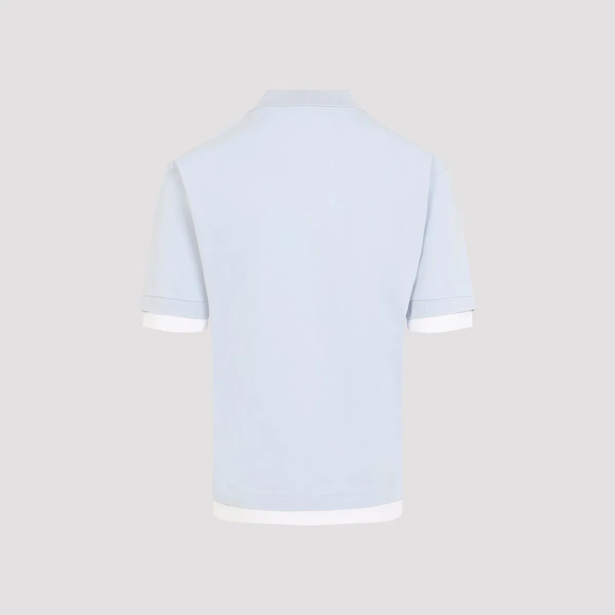 Prada Light Blue Cotton Polo