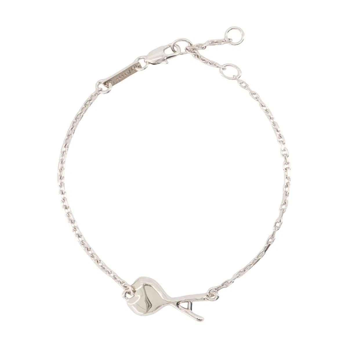 Ami paris Hammered Ami De Coeur Thin Bracelet