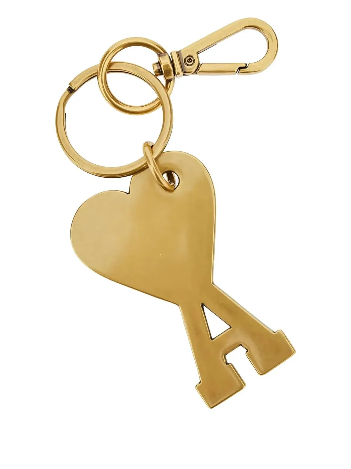 Ami paris Ami De Coeur Metal Keyring In Vibrated B