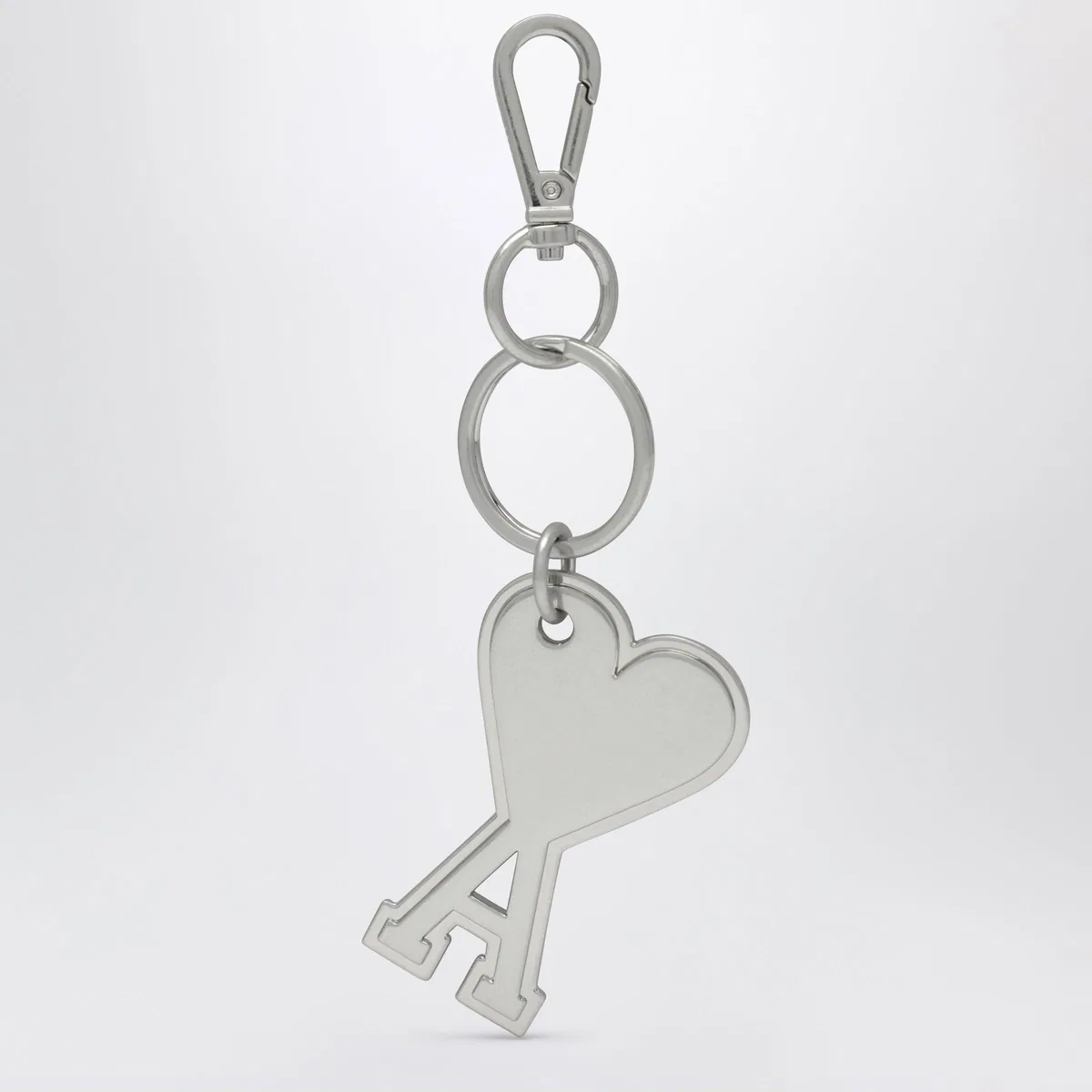 Ami paris Silver-Tone Ami De Coeur Metal Keyring