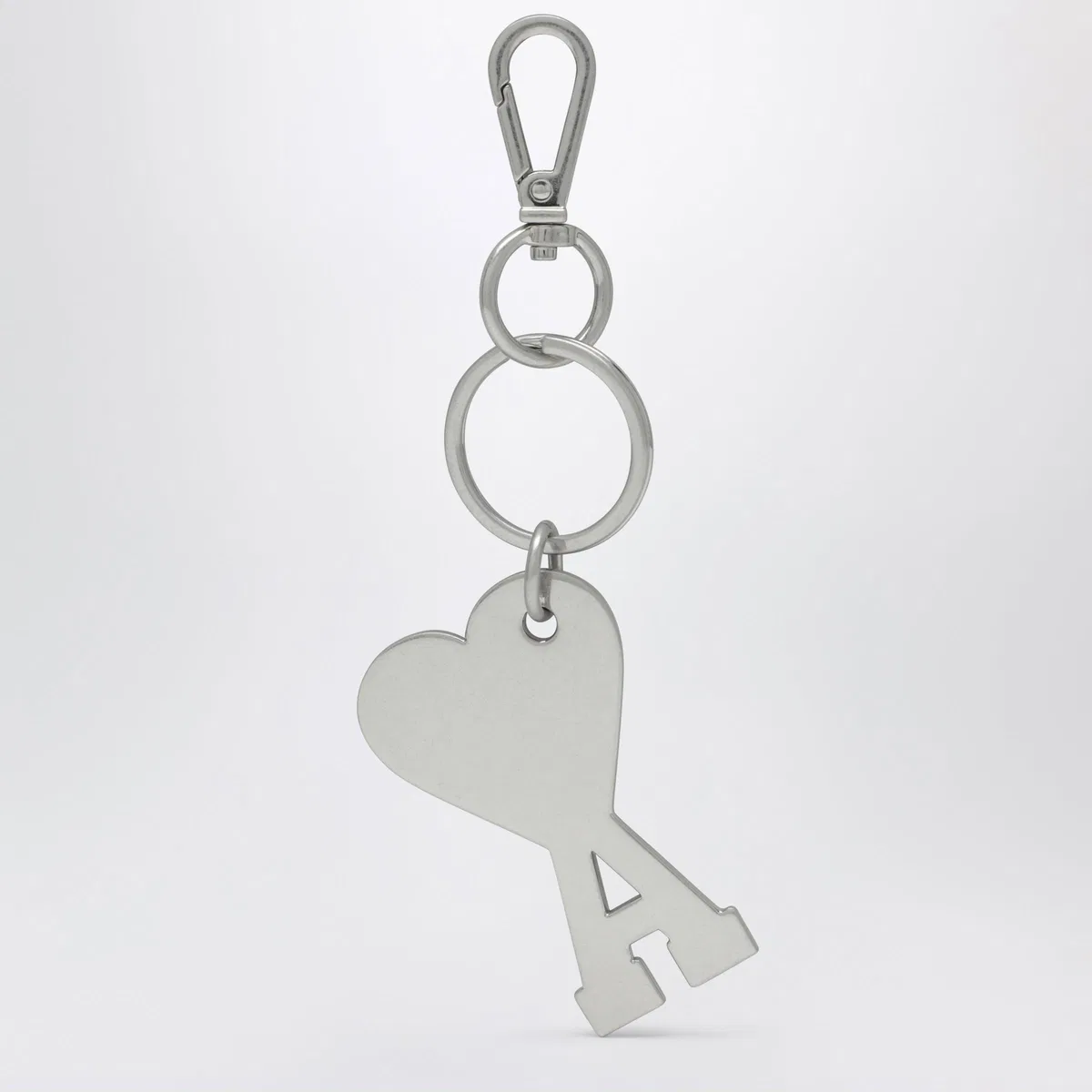 Ami paris Silver-Tone Ami De Coeur Metal Keyring