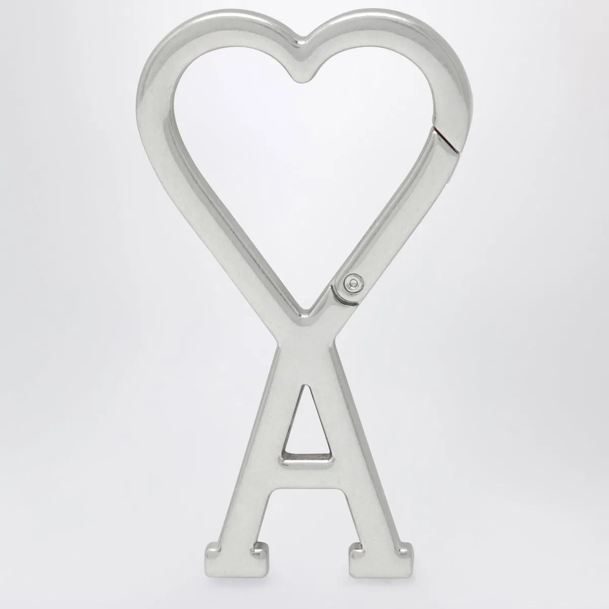 Ami paris Ami De Cลur Carabiner Keyring In Metal,